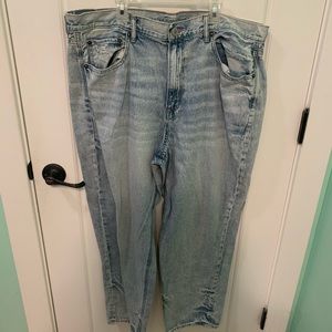 American Eagle jeans with rainbow stripe on back pockets